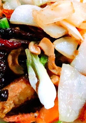 รูปของ กุ้งผัดเม็ดมะม่วง