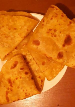 A picture of Pumpkin Chapatis.