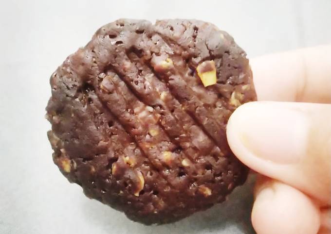 Langkah Mudah untuk Membuat Oat Chocolate Cookies Teflon (no mixer no oven) yang Lezat