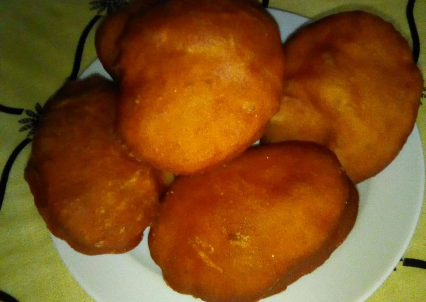 Orange flavored mandazis