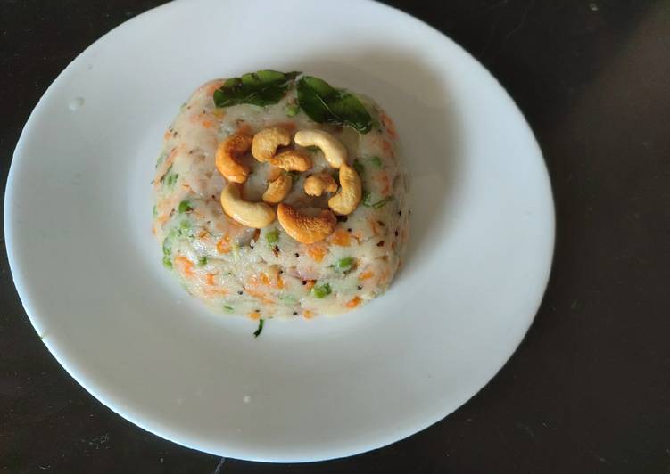 Simple Way to Make Perfect Upma with cashwnut /healthy breakfast