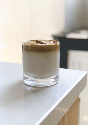 Hình của món Sữa tươi kem cà phê bọt.