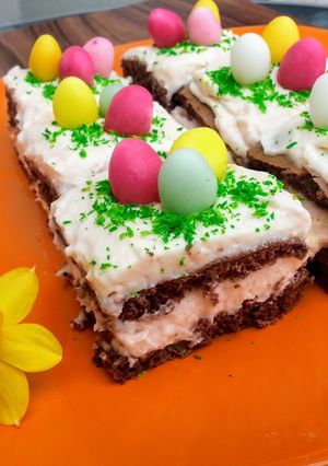 Húsvéti pudingos kocka recept fotója
