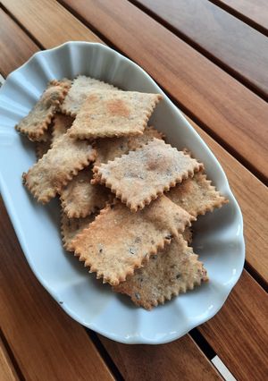 Una foto de Crackers Integrales de Harina de garbanzos