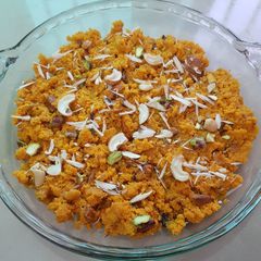A picture of Egg halwa.