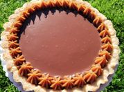 Una foto de tarta toffe