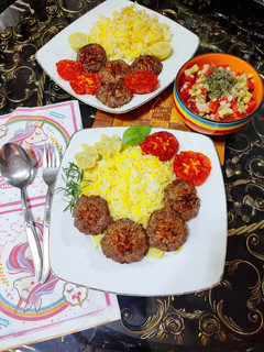 عکسی از دستور کباب تابه ای گردویی تویسرکان