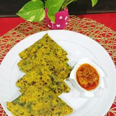 A picture of Fenugreek Paratha.