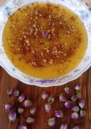 عکسی از دستور 🍎🍯فرنی سیب تقویت سیستم ایمنی بدن🍎🍯