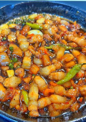 Hình của món Kho Quẹt Tôm Thịt - Rau Luộc.