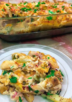 A picture of Baked Chicken Shawarma Casserole.