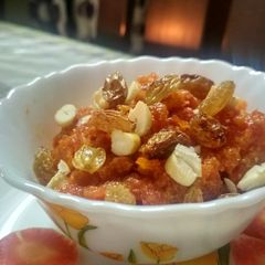 A picture of Gajar Ka halwa.