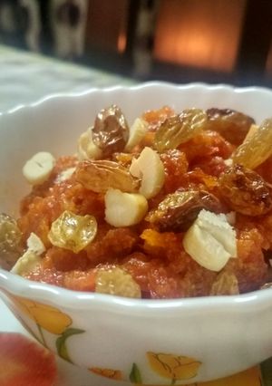 A picture of Gajar Ka halwa.