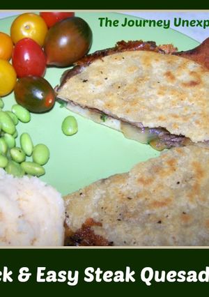A picture of Quick and Easy Steak Quesadillas ~ Easily Gluten Free.