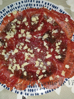 Una foto de Carpaccio de ternera