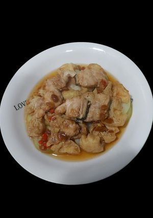 Foto resep Tahu kukus ikan salmon