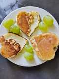 Breakfast Heart Shape Pancake😘