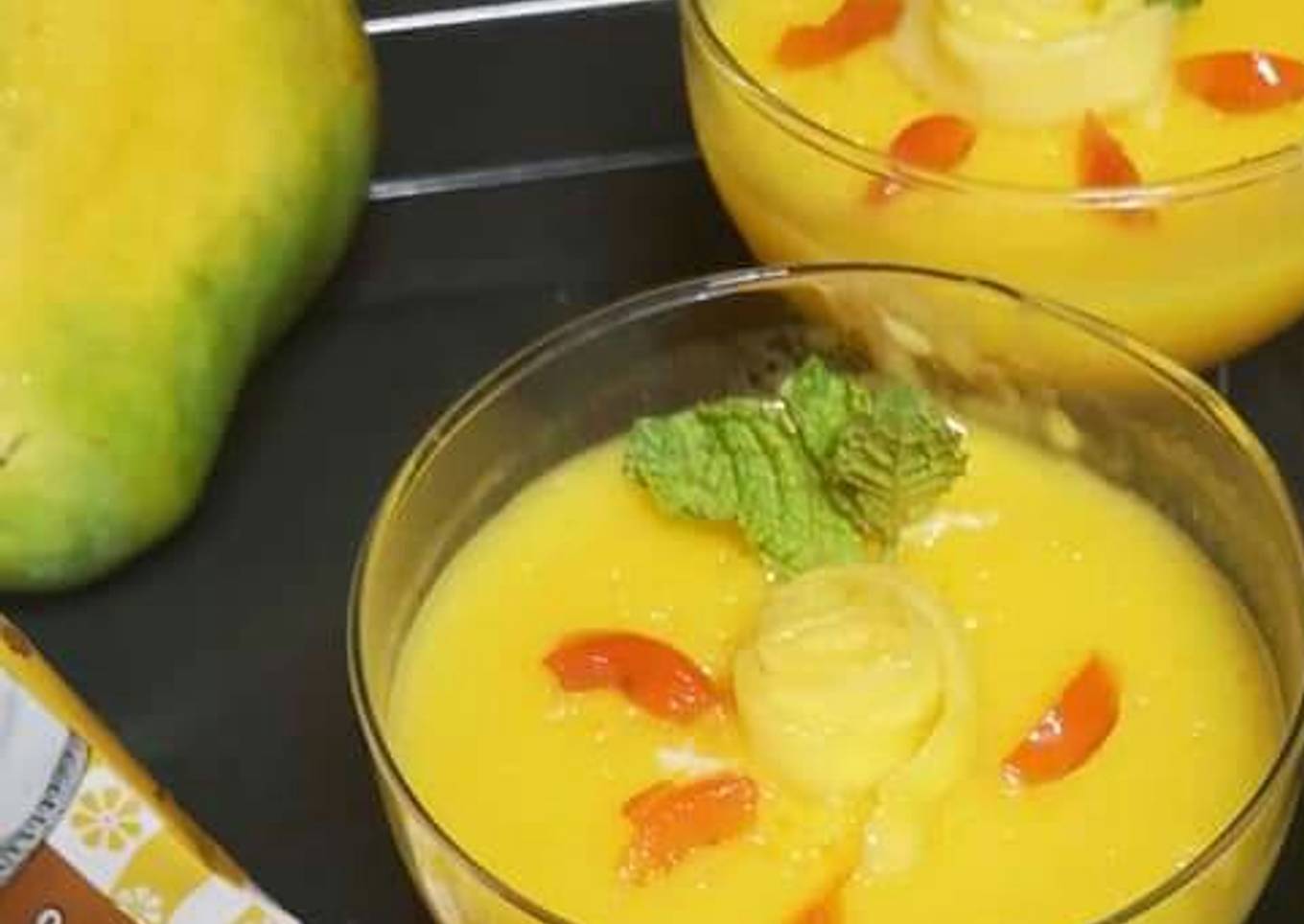 Mango souffle