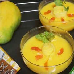 A picture of Mango souffle.