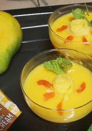 A picture of Mango souffle.