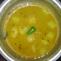 A picture of Lau diye mooger daal(bottle gourd moong daal).