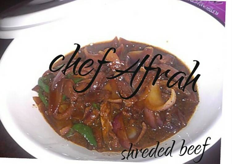 Shredded beef sauce