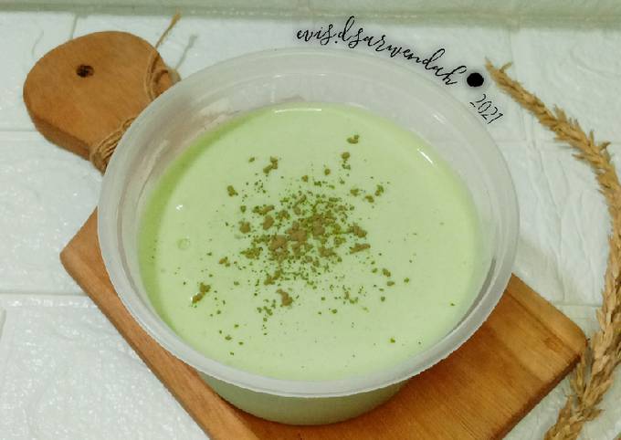 Wajib coba! Cara  buat Creamy Vla Greentea yang enak