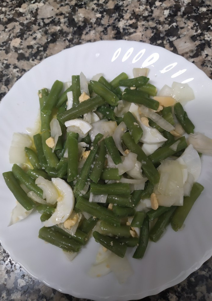 Una foto de Ensalada de judías verdes