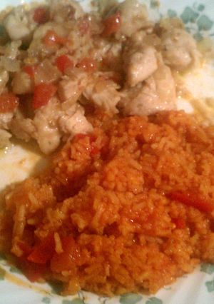 A picture of Authentic Mexican rice.