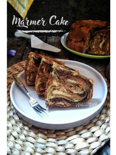 Foto resep Marmer Cake All in One Methode