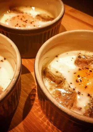 Une photo de Œufs cocotte foie gras!!!