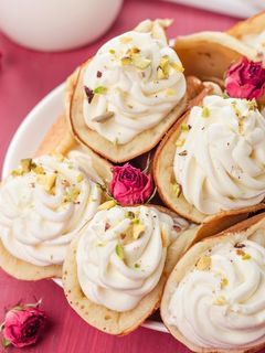 صورة لوصفة طريقة عمل قطايف بقشطة بوك