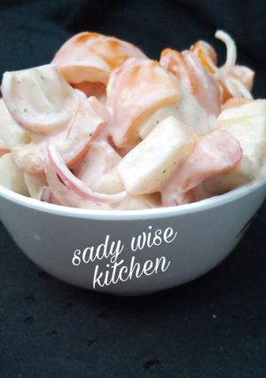 Cucumber & Apple Salad ainihin hoton girkin