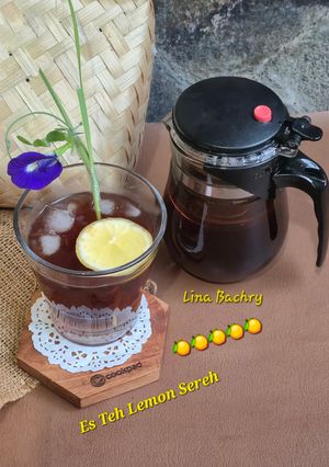 Foto resep Es Teh Sereh Lemon 🍋