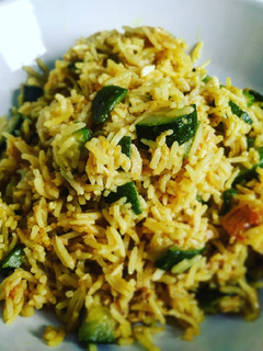 Foto di Riso basmati curry e zucchine