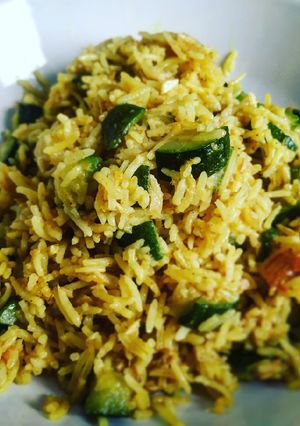 Foto di Riso basmati curry e zucchine