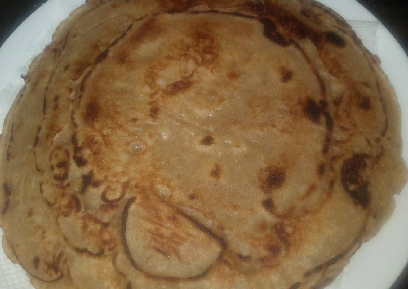 Pancakes with vegetables and fruits