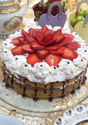 عکسی از دستور کیک شیفون (مناسب برای خامه کشی)🎂