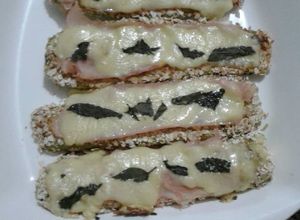 Una foto de Milanesas de zucchini rebosadas en avena