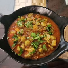 A picture of Sponge gourd sabji.