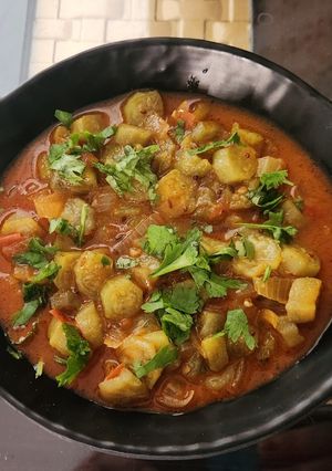 A picture of Sponge gourd sabji.