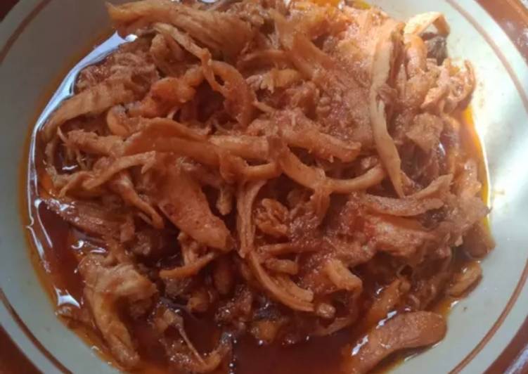 Langkah Mudah untuk Menyiapkan 60.ayam suwir pedass Anti Gagal