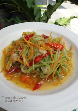 Foto resep Tumis Pedas wortel labu