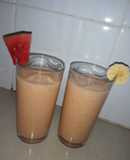 Mango, banana watermelon smoothie