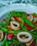 Tumis kacang dan sotong