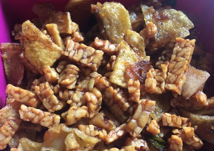 Resep Kering tempe kentang pedas manis, Bisa Manjain Lidah