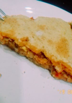 Una foto de Tarta integral de atún