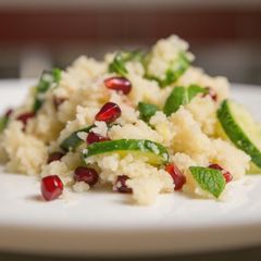 A picture of Pomegranate and lemon couscous salad.