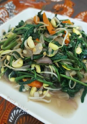 Foto resep Tumis Kangkung Kecambah