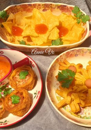 Hình của món Các món hoành thánh đẹp mắt cho tiệc Trung thu.